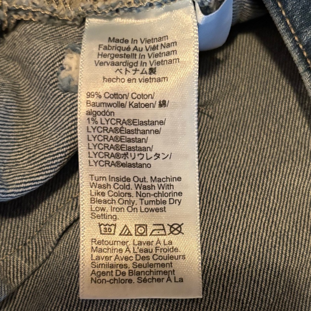 NWT J.Crew Factory Wide Leg Women's Jeans, size 32T - Picture 8 of 9